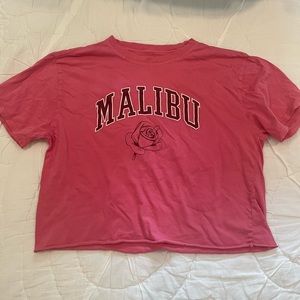 Pink Crop Tee